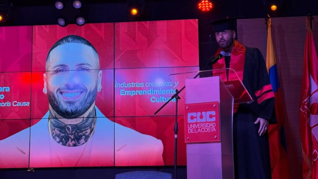 Nicky Jam recibe Doctorado Honoris Causa en Colombia: ‘Un honor que recibo con humildad y compromiso’