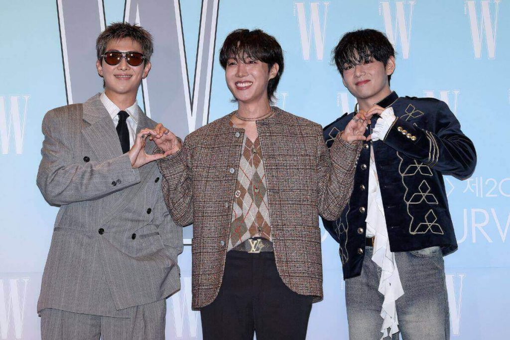 V, RM y J-Hope de BTS destacaron en el evento de Love Your W