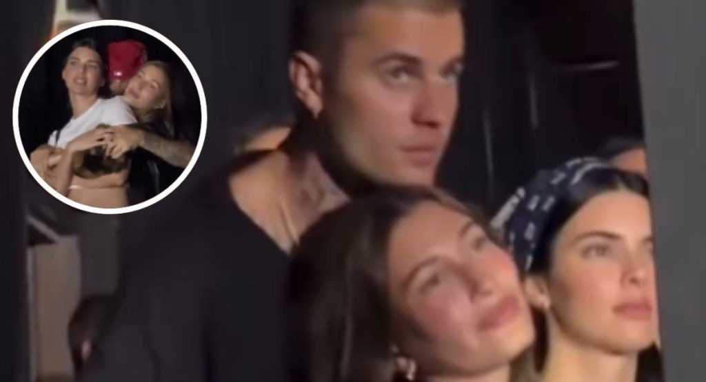 Video polémico de Justin Bieber abrazando a healey y a Kendall al mismo tiempo