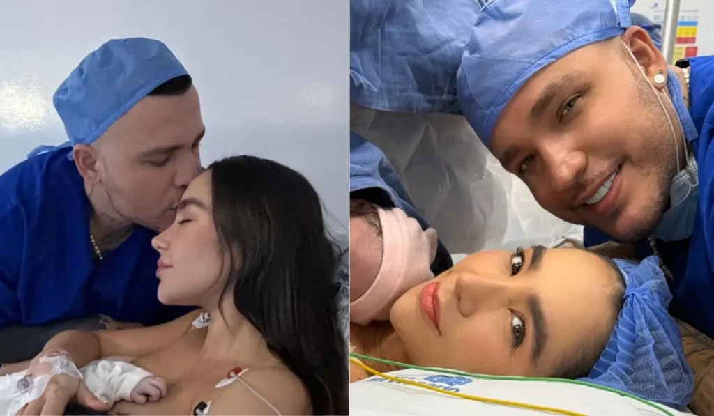 Nace Emilia, hija de Jessi Uribe y Paola Jara